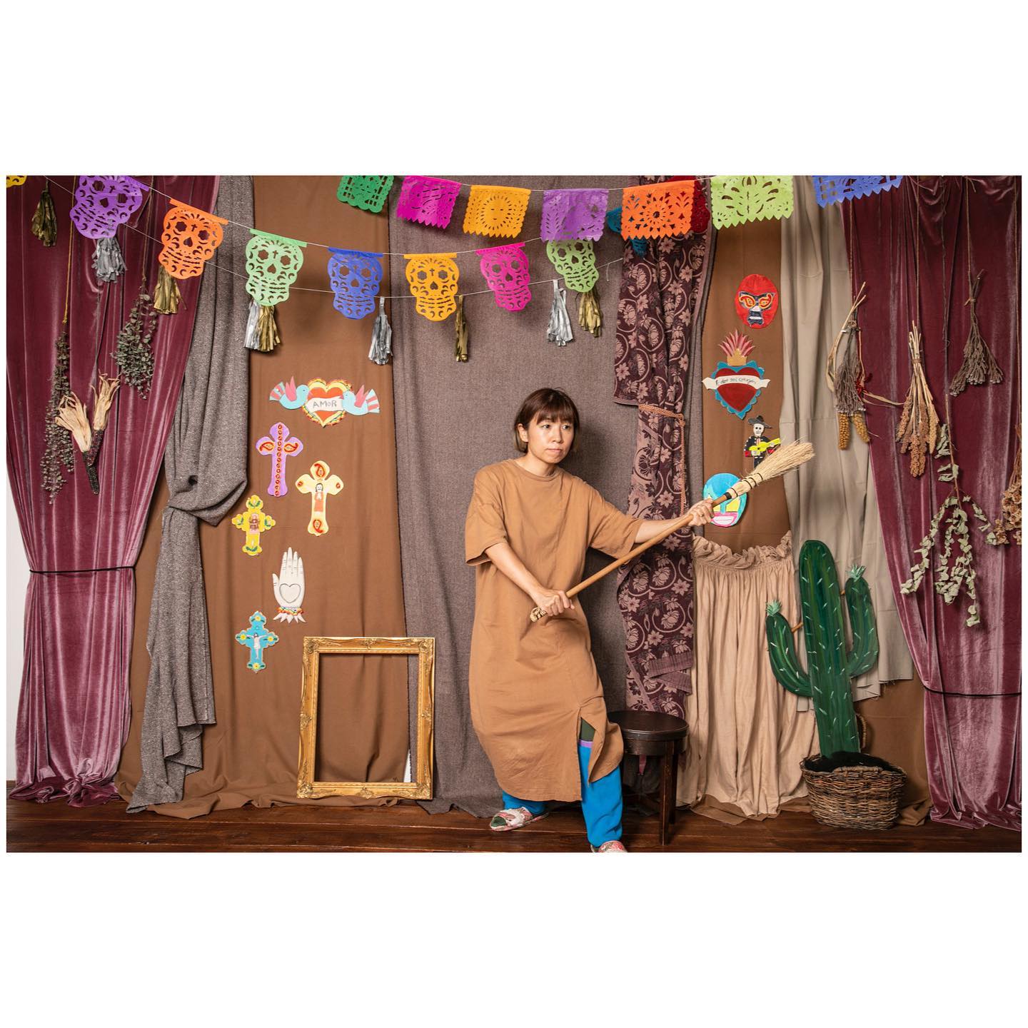 夜の1人テスト撮り️ストロボのエラーが解決してうちのストロボちゃん達と、仲良くなった日日が暮れても大丈夫ーー‍♀️わーい#自撮り